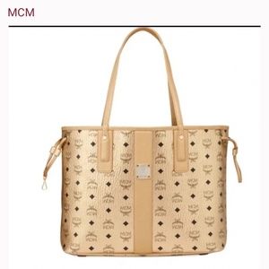 Reversible Liz Shopper in Visetos -Gold